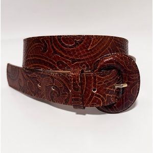 Etro Filigree Leather Belt
